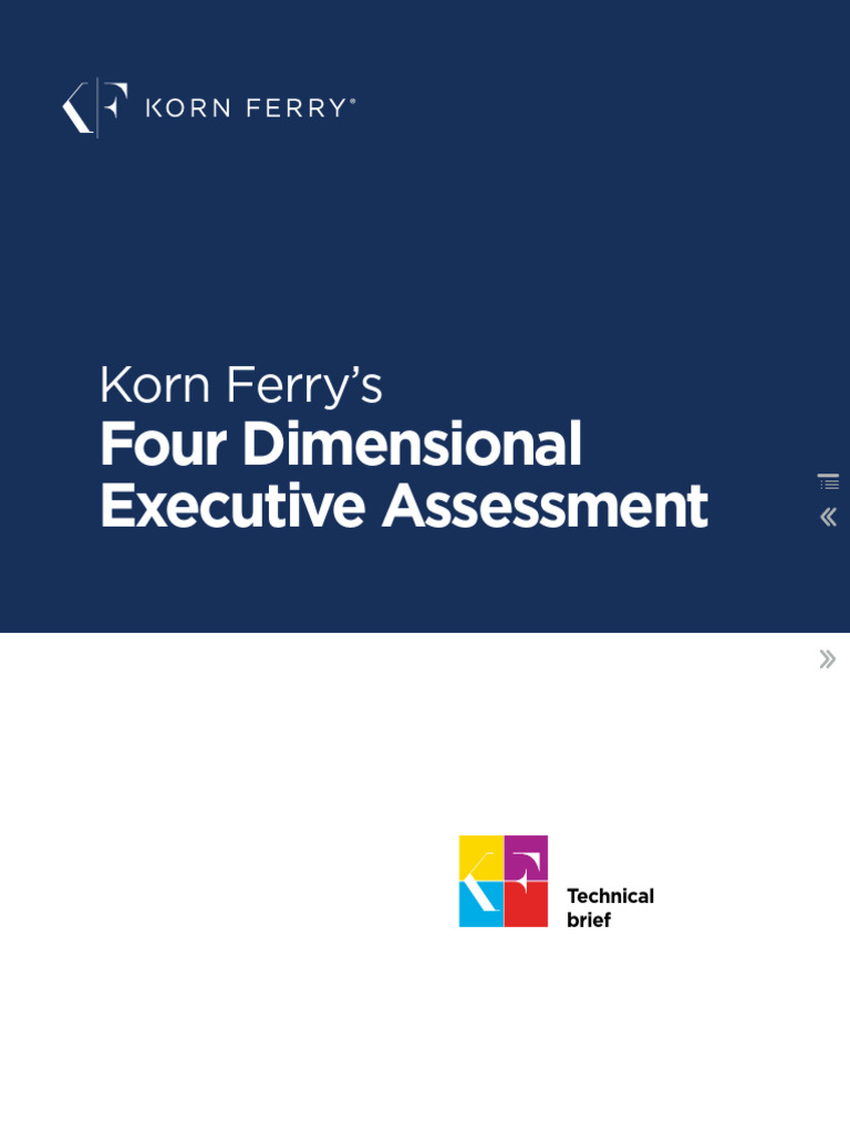 Korn Ferry Four Dimensional Assessment | PDF | Effect Size | Motivational