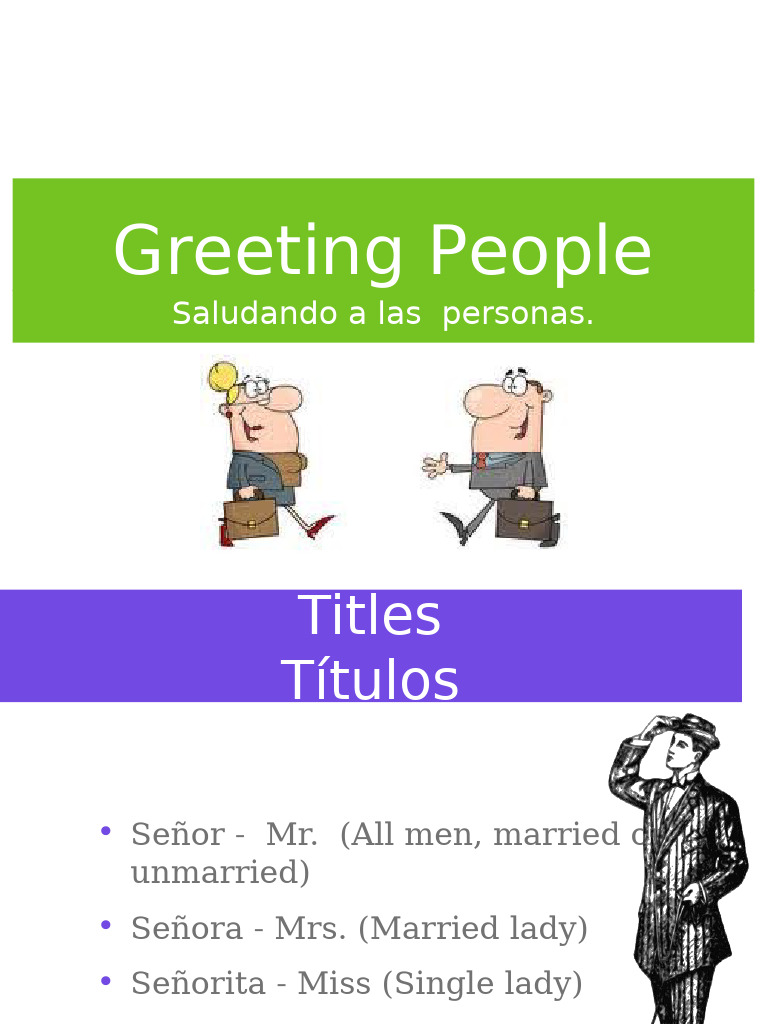 Spanish Greetings and Manners Guide | PDF