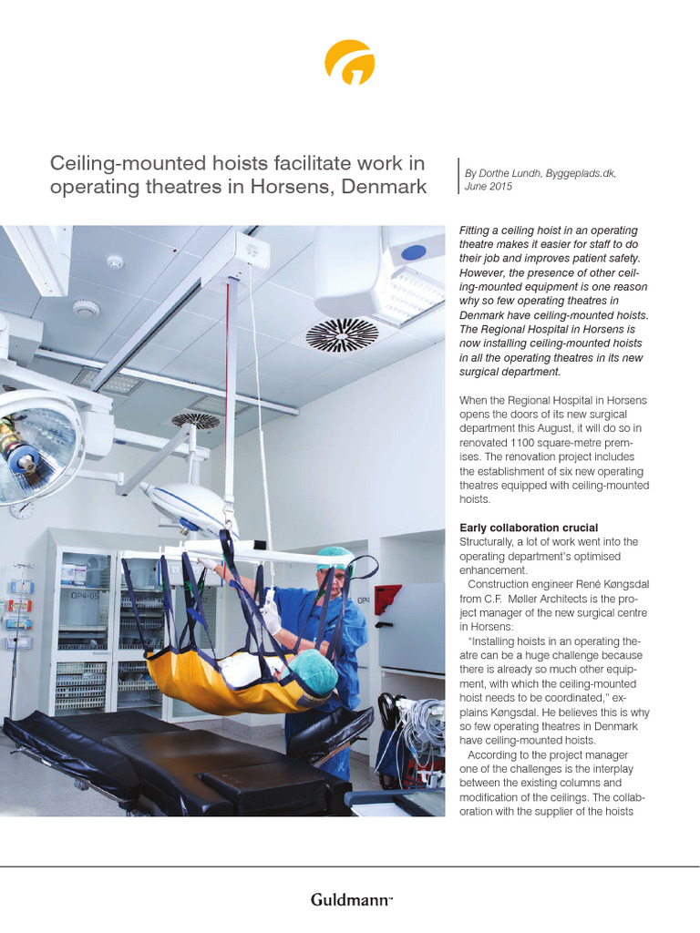 Ceiling Mounted Hoists Facilitate Work in or Case Story GB | PDF ...