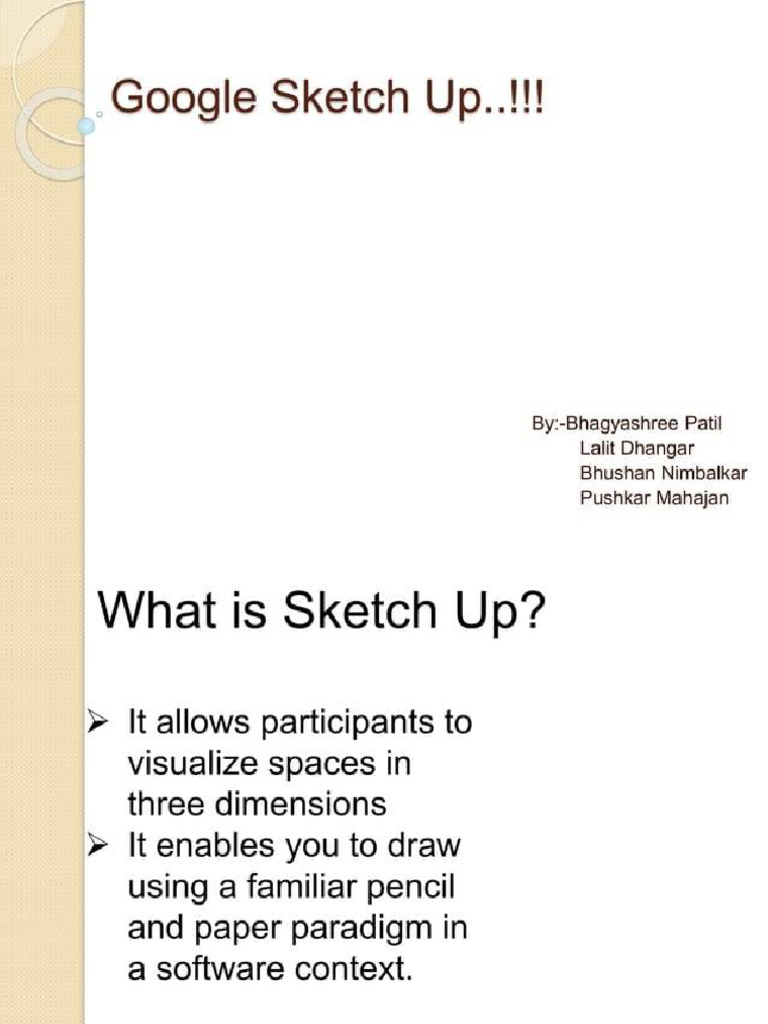 Lesson 13 Google Sketch Up | PDF