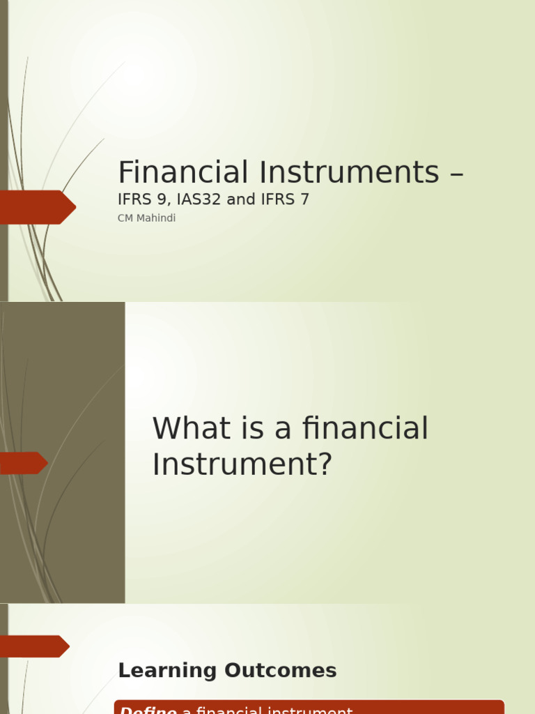 Understanding Financial Instruments and IFRS | PDF | International ...