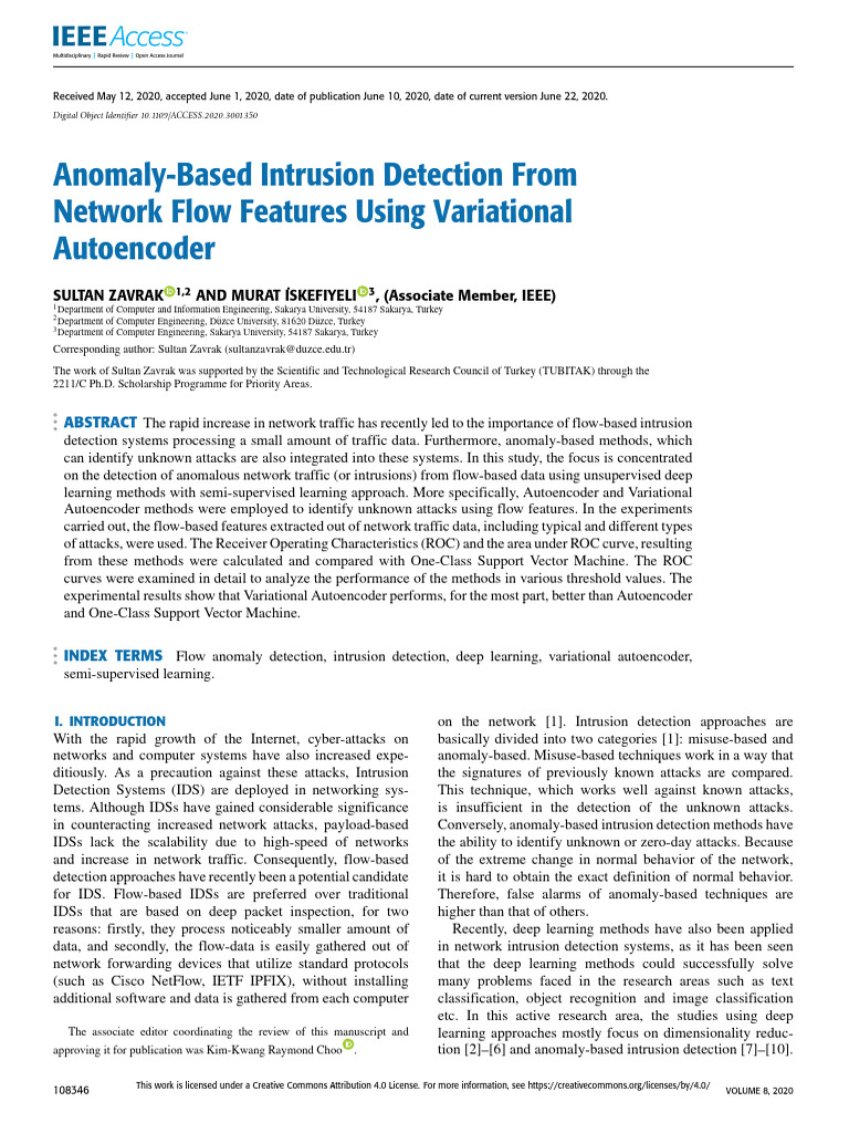 Anomaly-Based Intrusion Detection From Network Flow Features Using ...