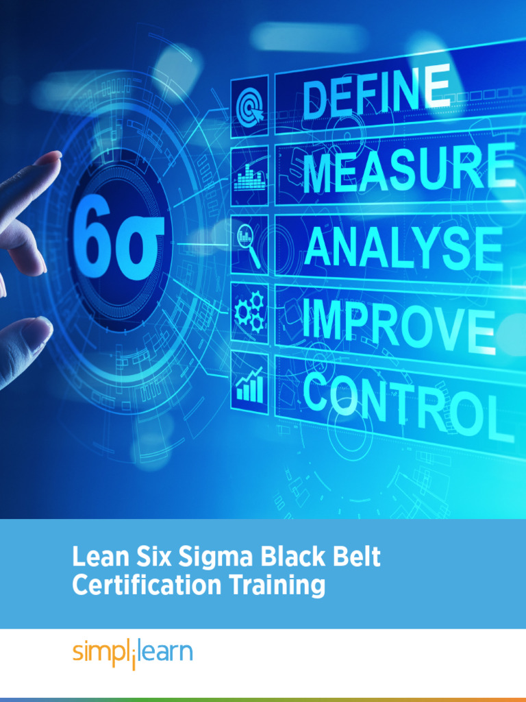 Lean Six Sigma Black Belt Training | PDF | Six Sigma | Student's T Test