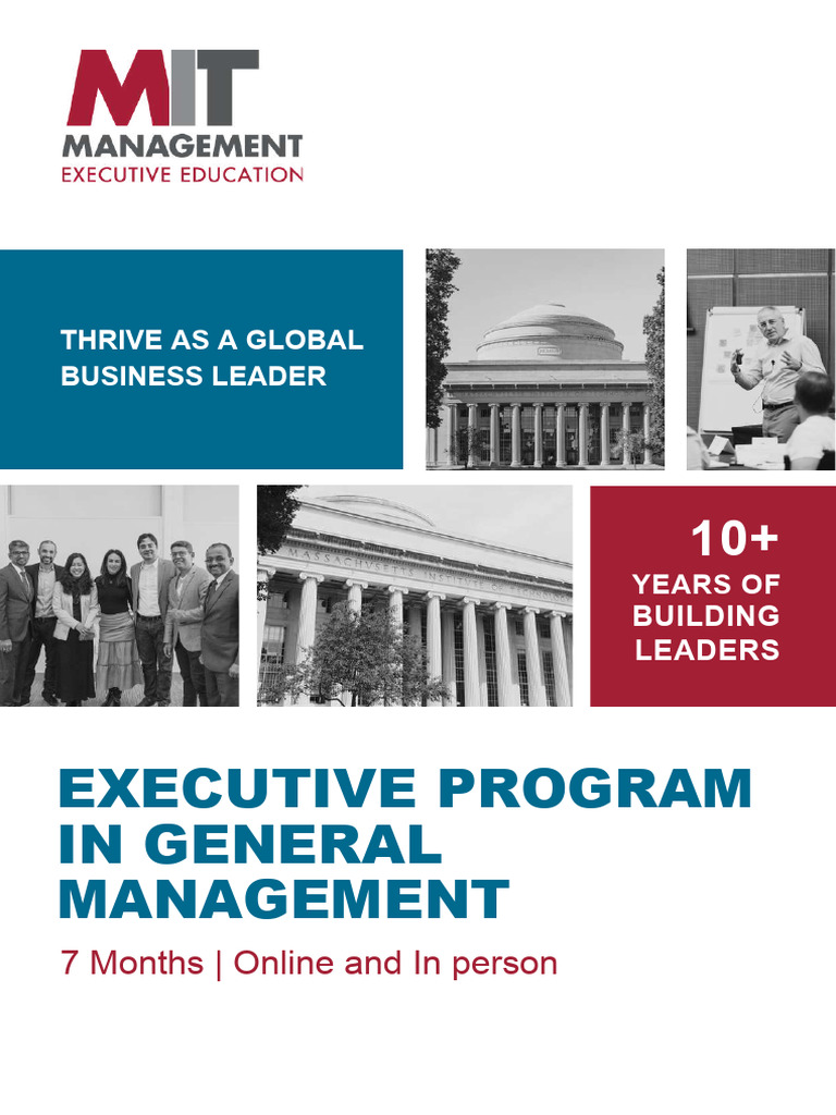 MIT Executive Program in General Management | PDF | Entrepreneurship ...