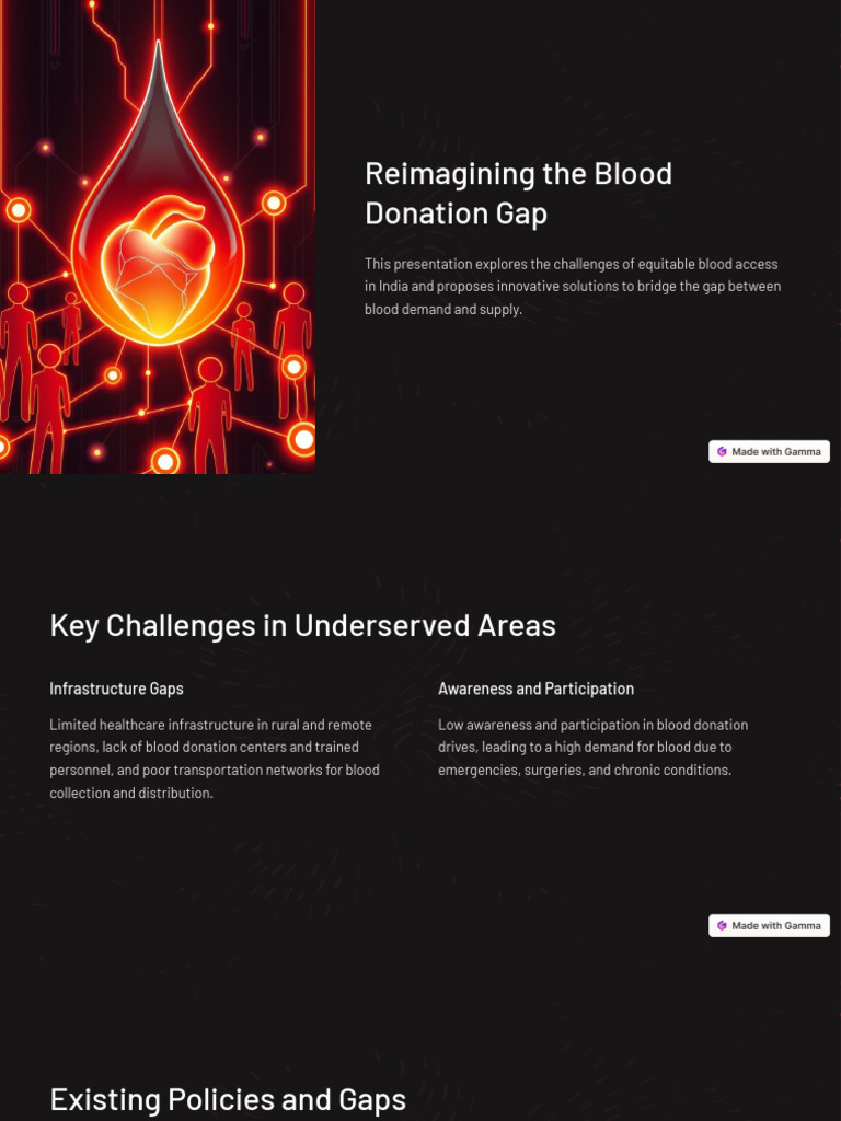 Bridging India's Blood Donation Gap | PDF | Blood Donation | Infrastructure
