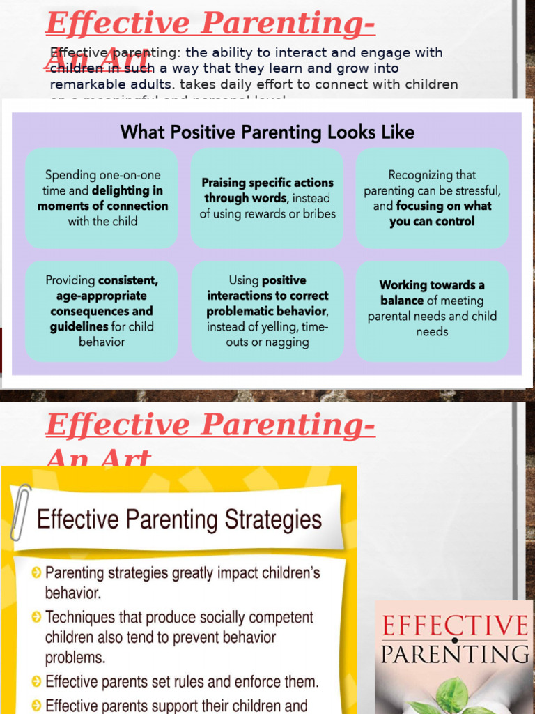 Effective Parenting Strategies Explained | PDF | Parenting | Human Life ...