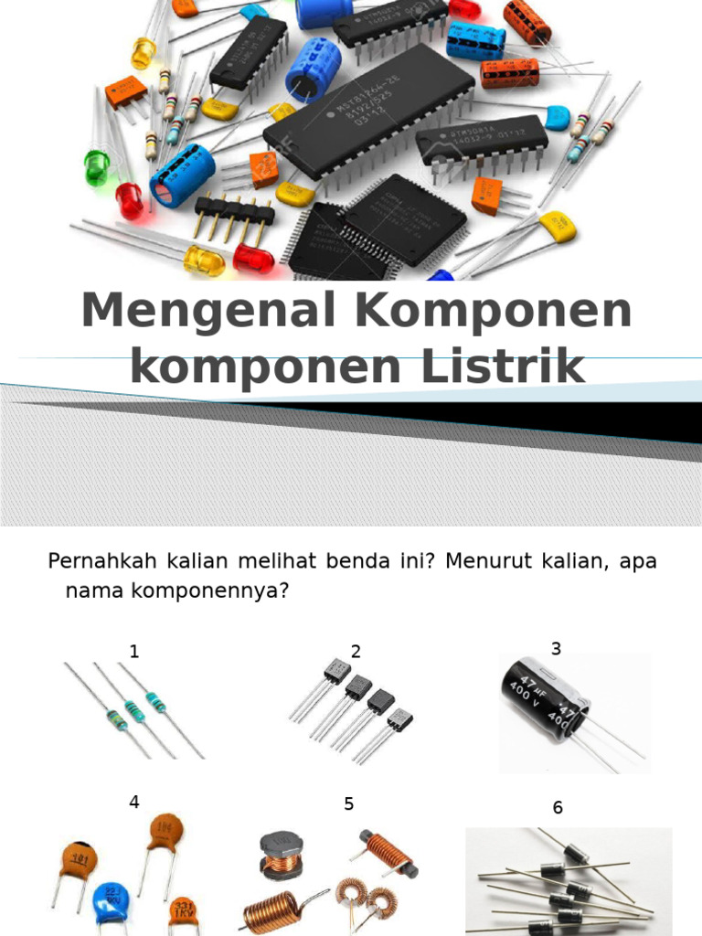 Komponen Komponen Dasar Elektronika Pdf