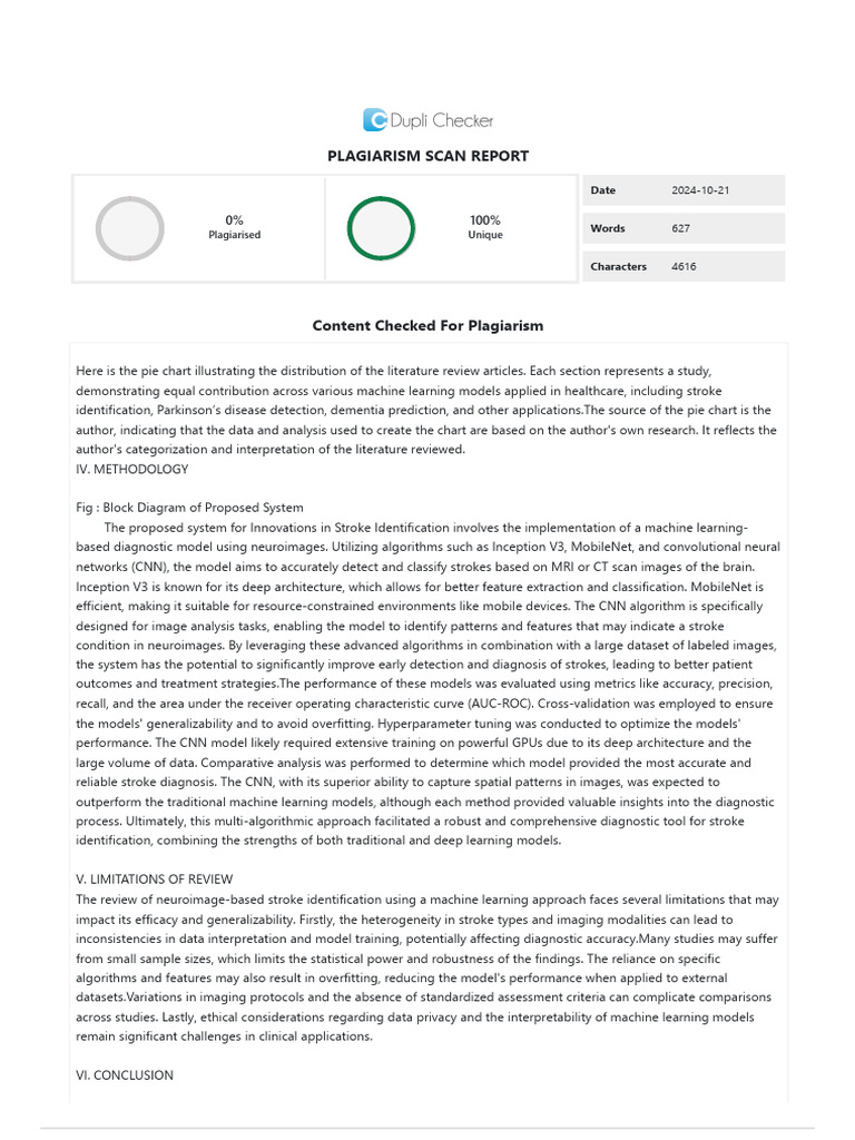 Machine Learning for Stroke Diagnosis | PDF | Machine Learning | Stroke