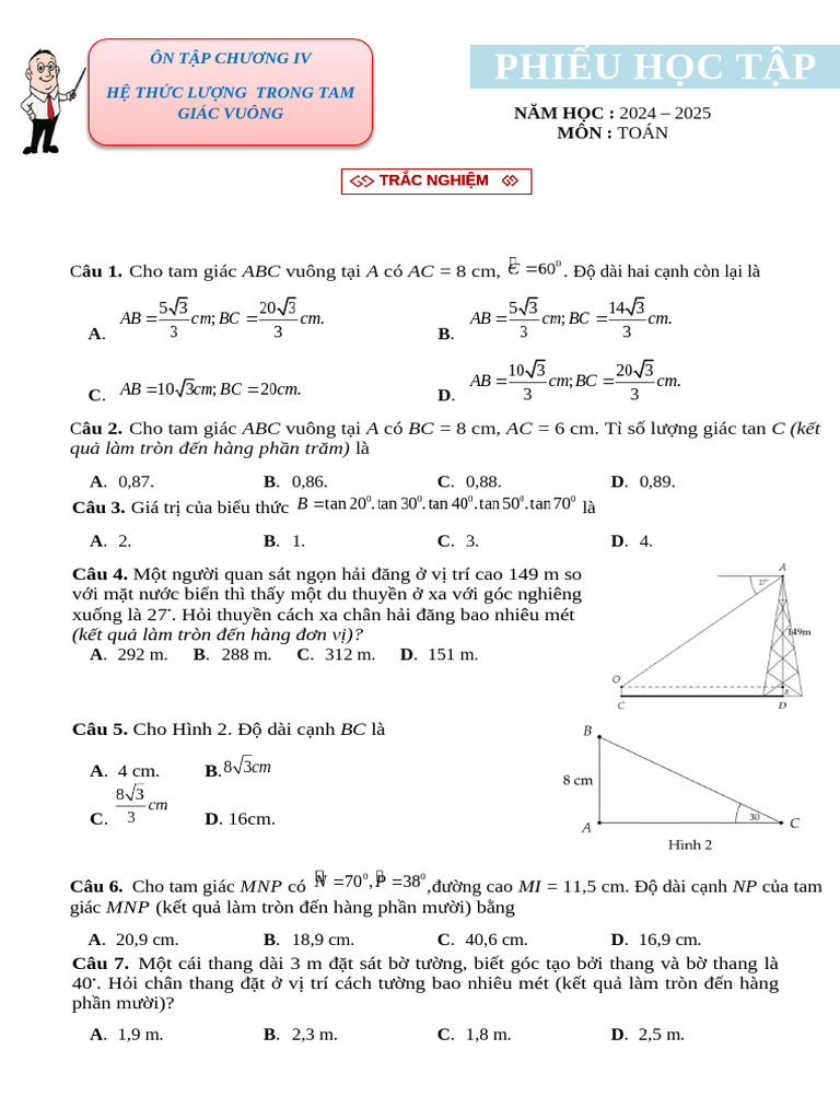 3.2. PBT 4 Ôn tập chương IV NEW 1 | PDF