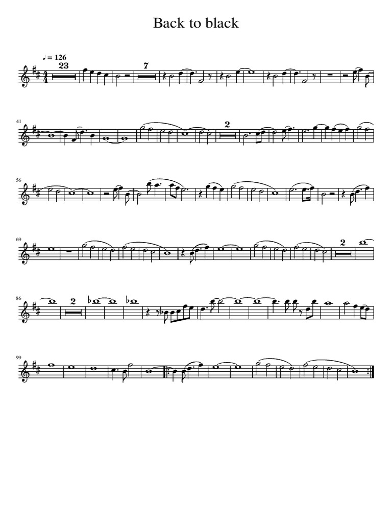 Back - To - Black Sax EZ | PDF