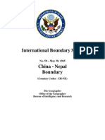 International Boundary Between Nepal and China