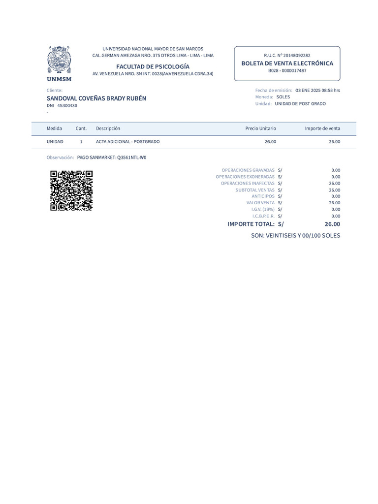 Voucher Brady | PDF