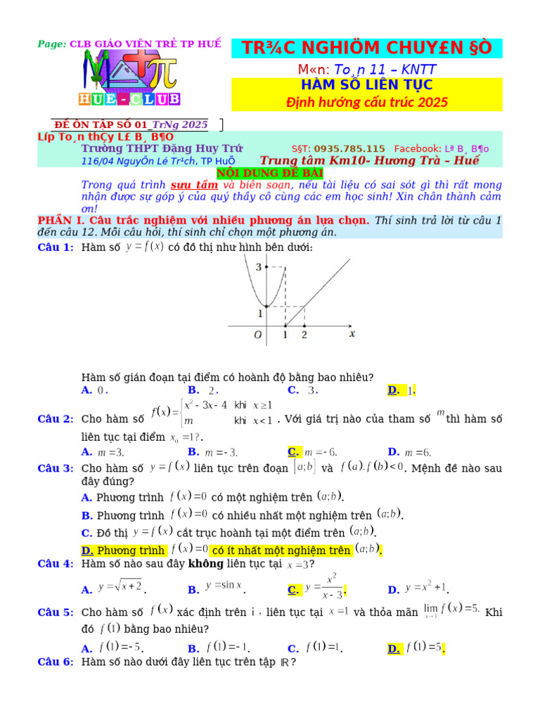 De 01 Ham So Lien Tuc Form 2025 | PDF
