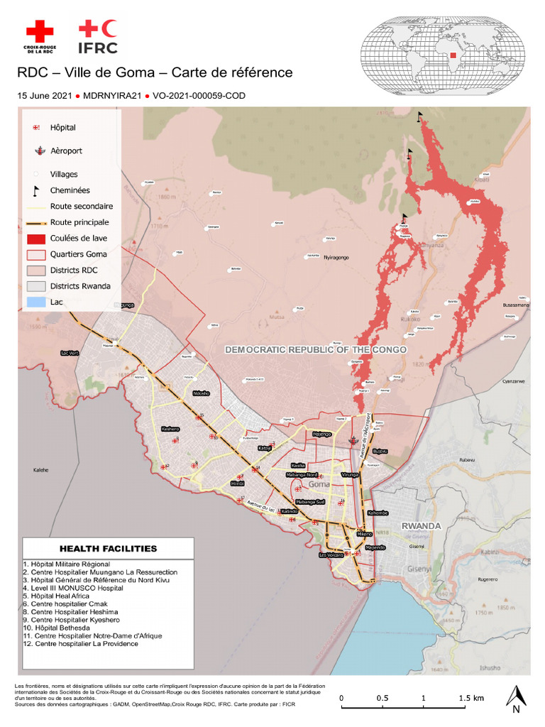 Carte de référence de Goma, RDC | PDF