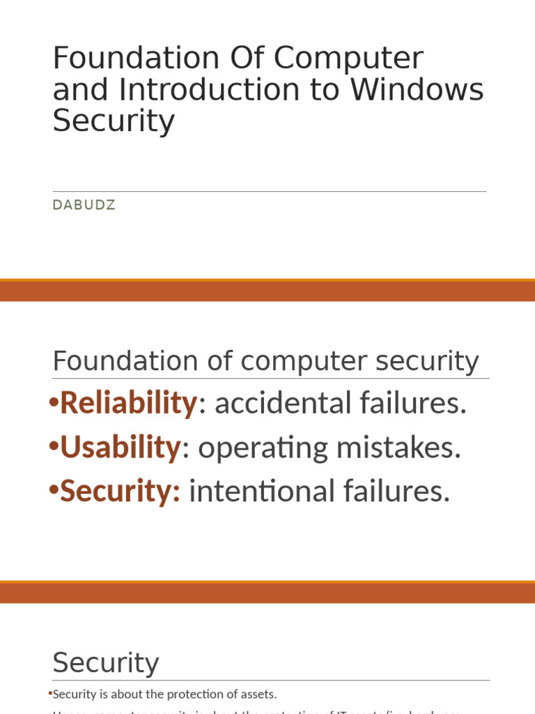 Week 3 Security - Windows - Foundation | PDF | Malware | Security