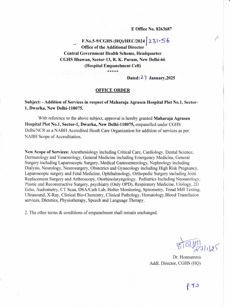 CGHS Empanelment: New Services Added | PDF | Surgery | Health Care