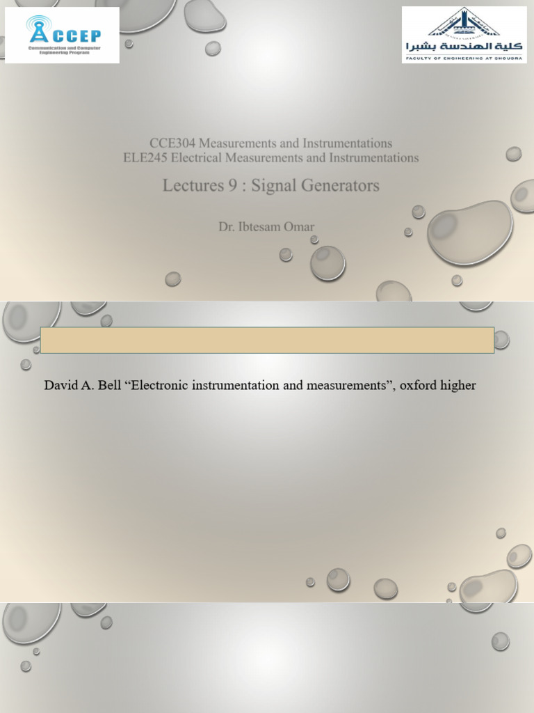 Lecture (9) | PDF | Electronic Oscillator | Amplifier