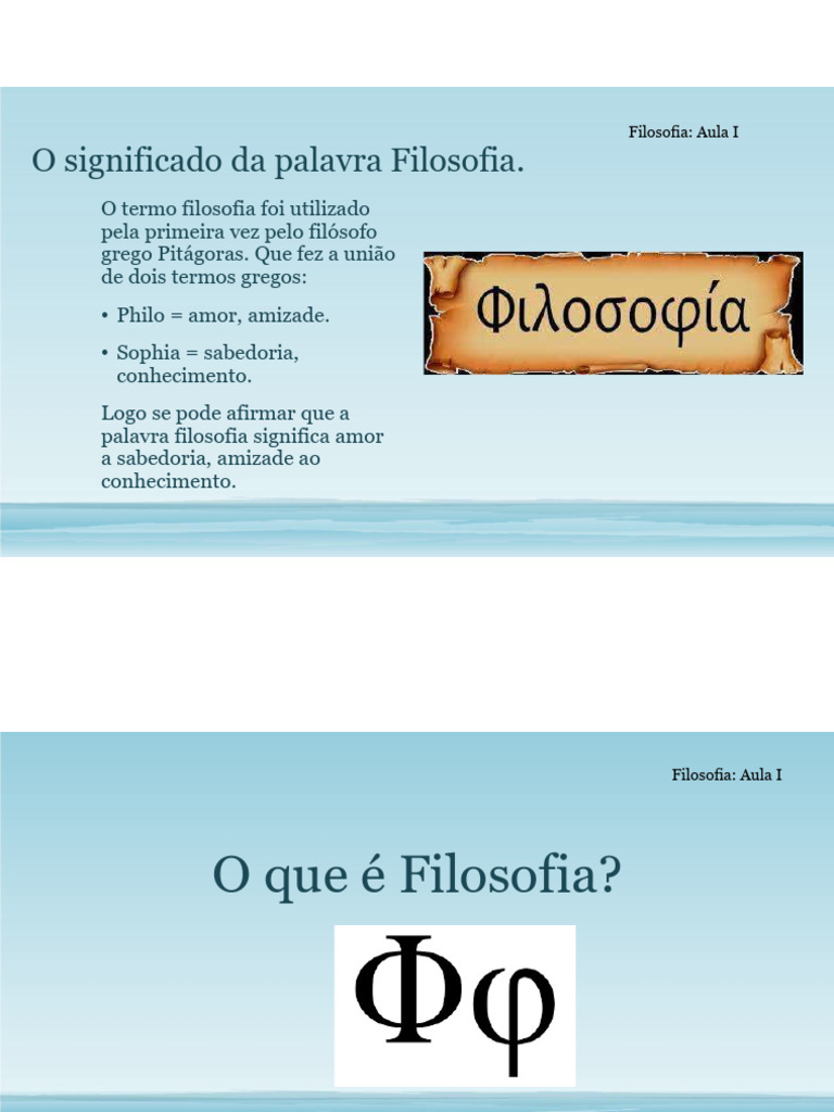 O Significado e Origem da Filosofia | PDF | Pensamento | Amor