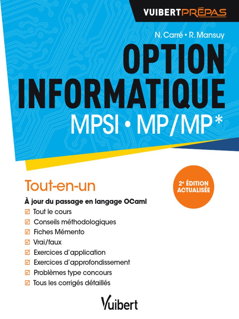 Option Informatique MPSI - Tout-en-un | PDF | Programmation ...