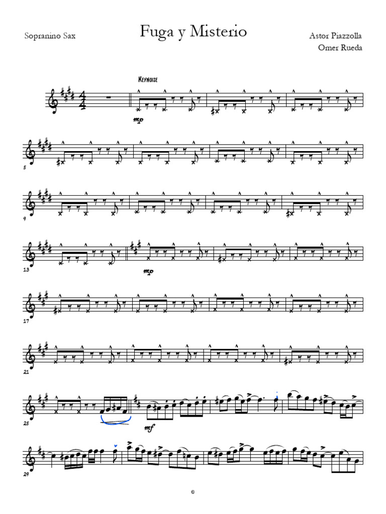 FyM Piazzolla Parts | PDF