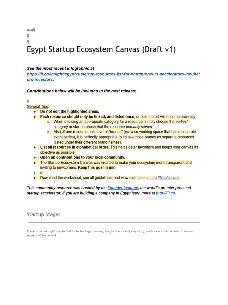 Egypt Startup Ecosystem Overview | PDF | Startup Company | Small ...