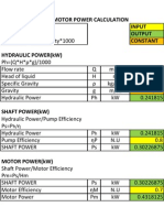 Pump &amp Motor Excel Calculator