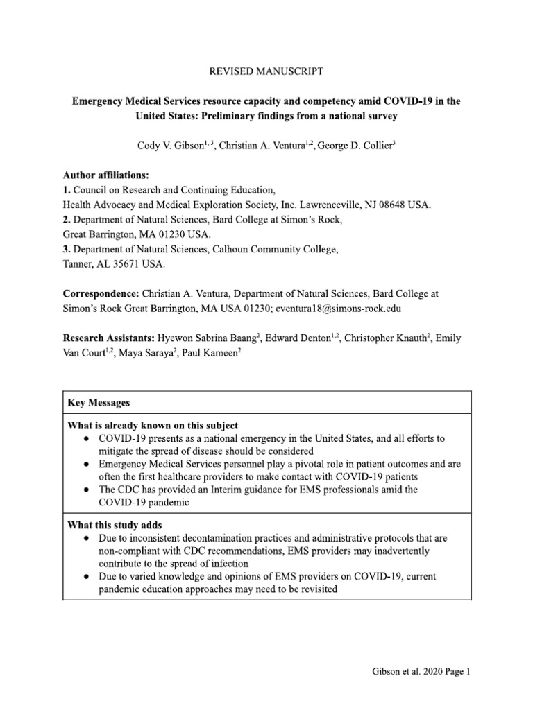 Emergency Services Resource | PDF