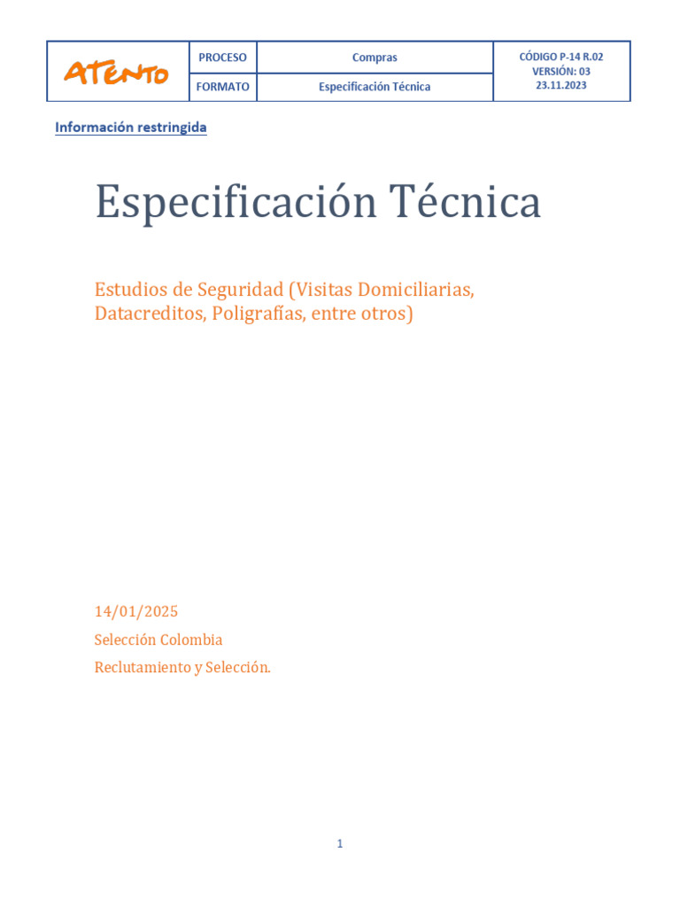 Rfp+Estudio de Seguridad+2025 | PDF | La seguridad informática | Seguridad