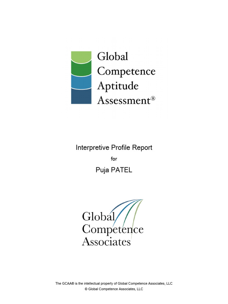 Sample GCAA-Professional | PDF | Bias | Percentile