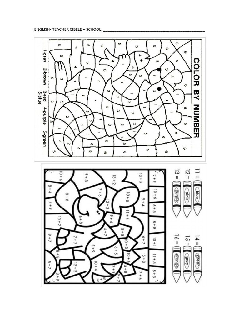 Color by Code - Extra Activity | PDF