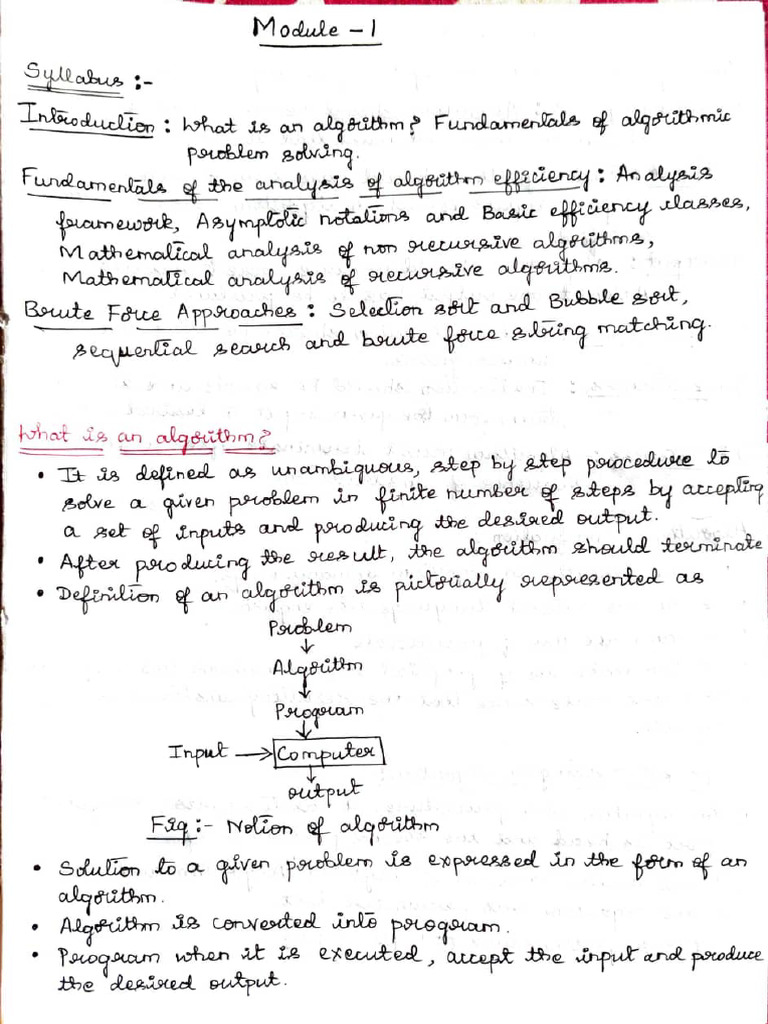 ADA - Module 1 | PDF