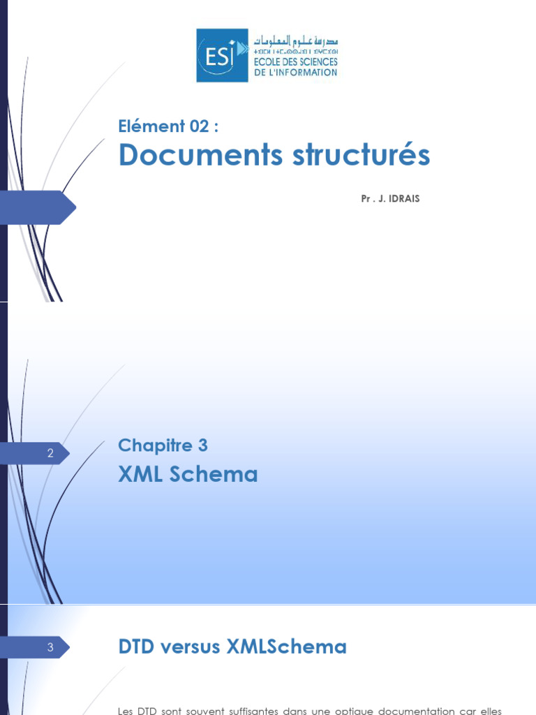 DTD vs XML Schema : Comparaison et Avantages | PDF | XML | Persistance