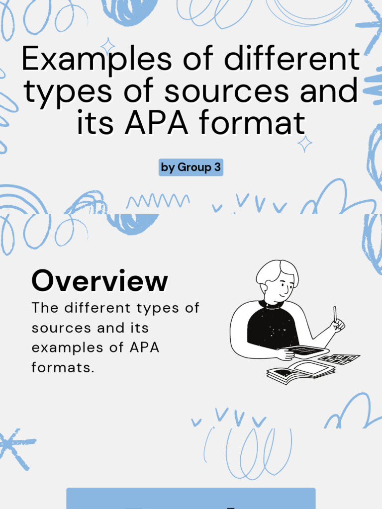 The Different Types of Sources and Its Examples of APA Formats ...