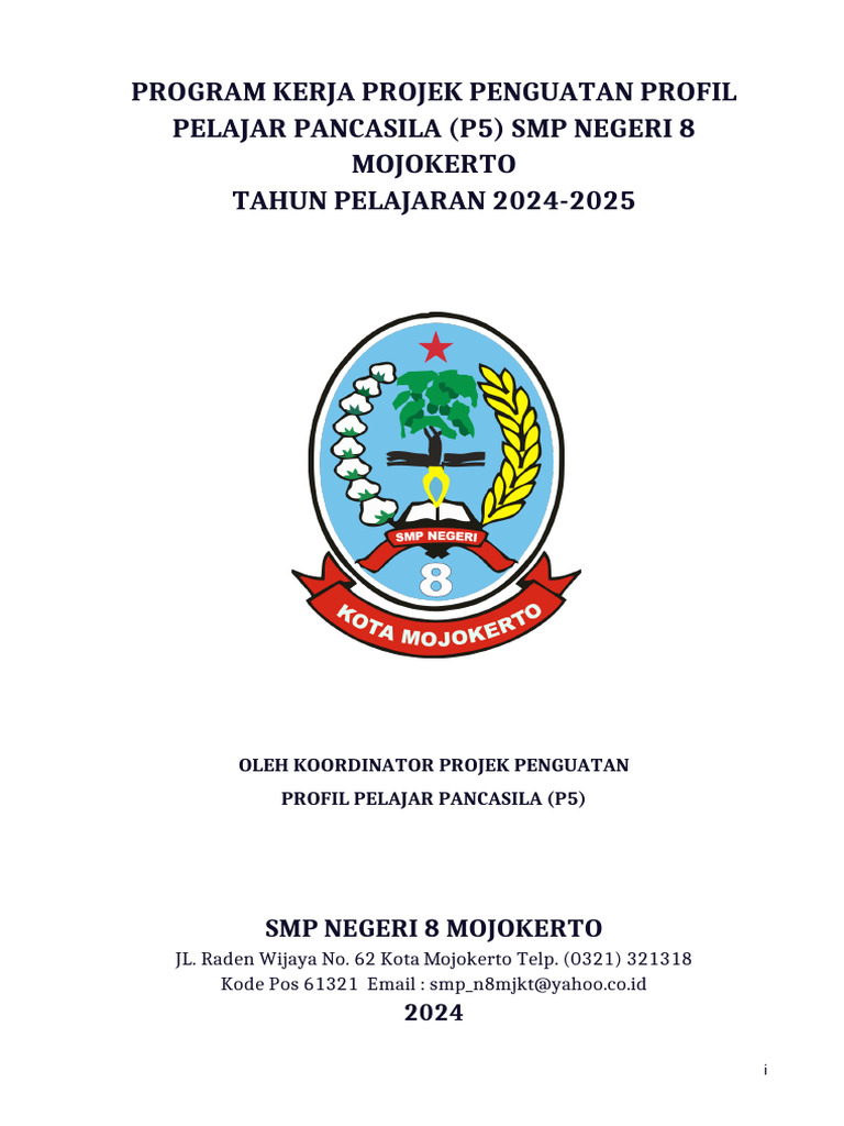 Program P5 SMPN 8 2024-2025 | PDF