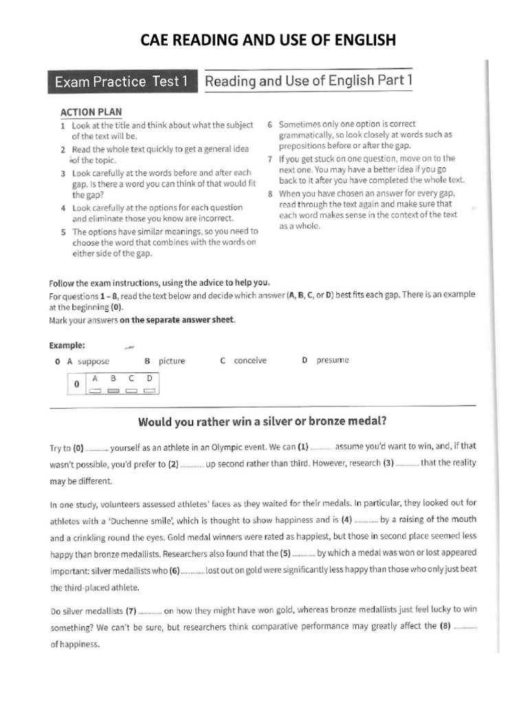 Cae Reading | PDF