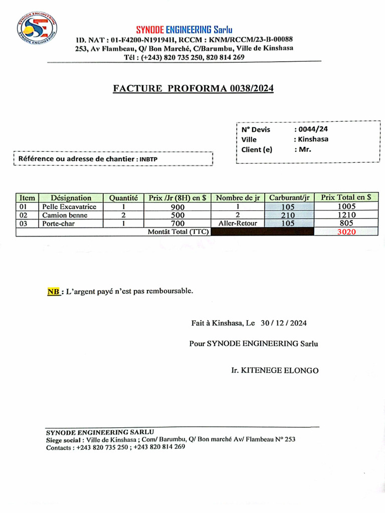 Facture 1 | PDF