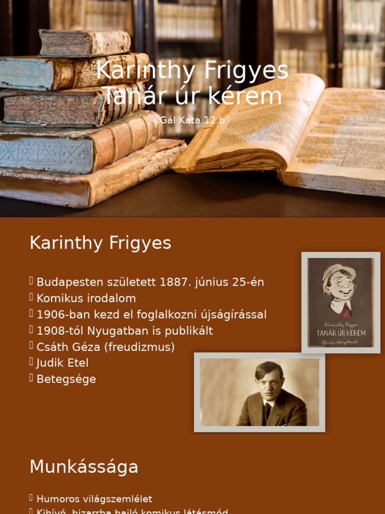Karinthy Frigyes | PDF