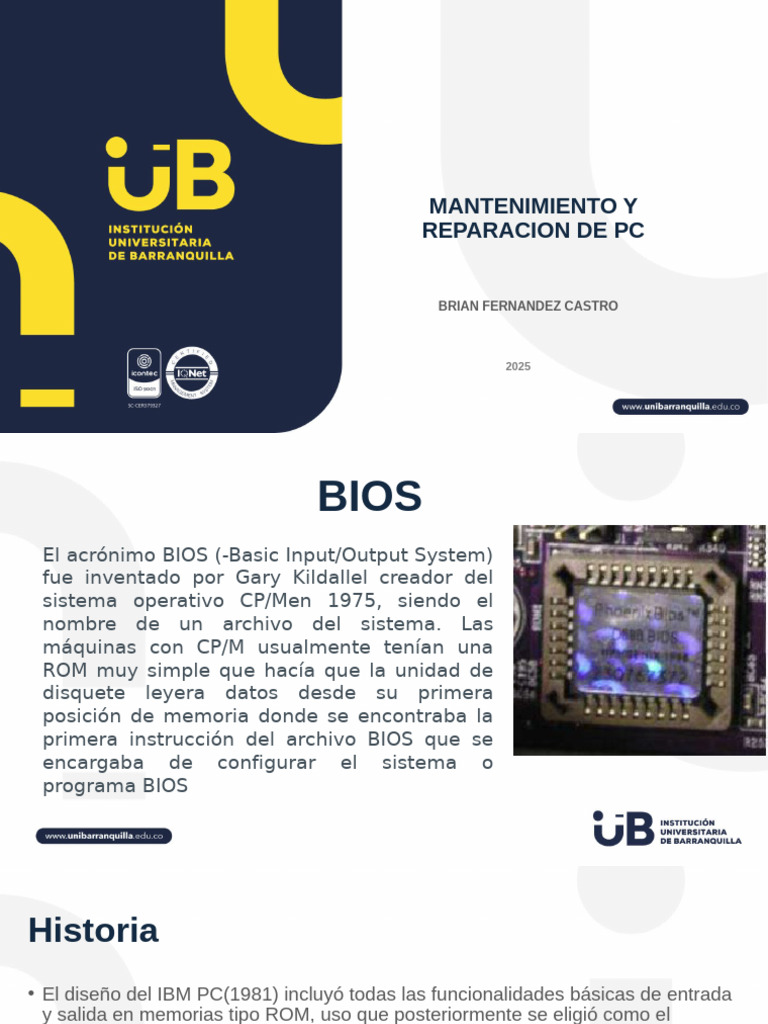 Mantenimiento y Reparación de BIOS PC | PDF | Bios | Informática