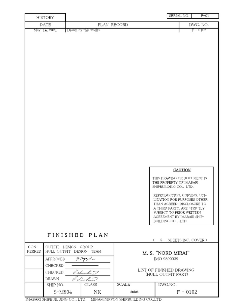 Hull Outfit Drawing Inventory List | PDF | Shipping | Water Transport
