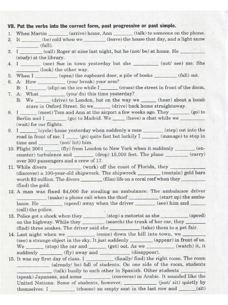Tenses Practice | PDF