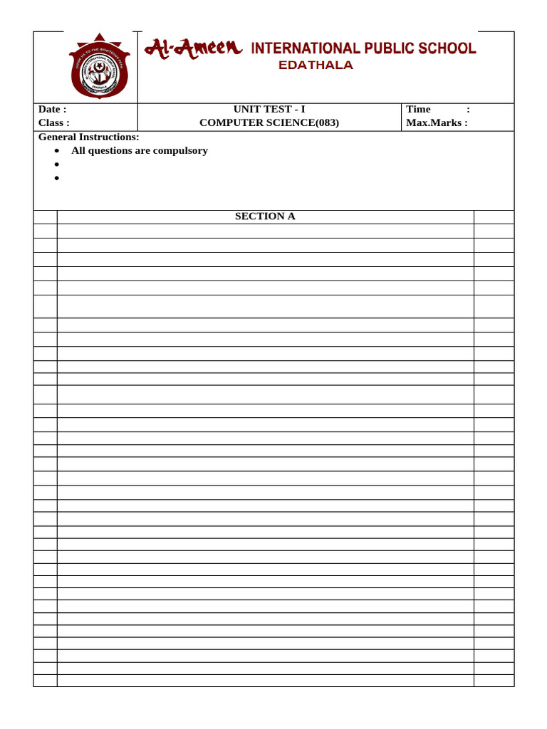 QP Format | PDF