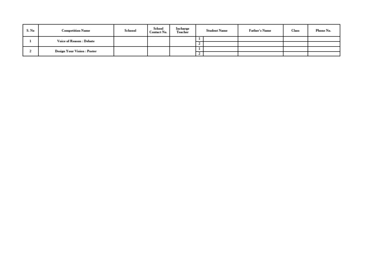 Registration Format Vision Aroma | PDF