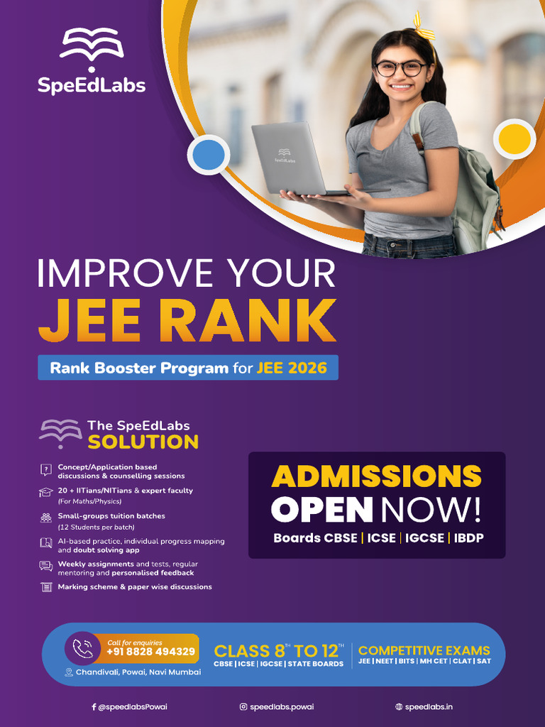 JEE Rank Booster Program 2026 - Print File | PDF