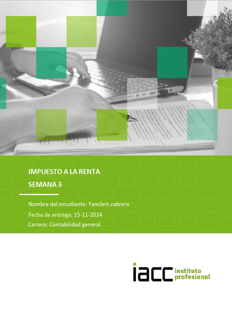 Cálculo del Impuesto a la Renta en Chile | PDF | Impuestos | Contabilidad