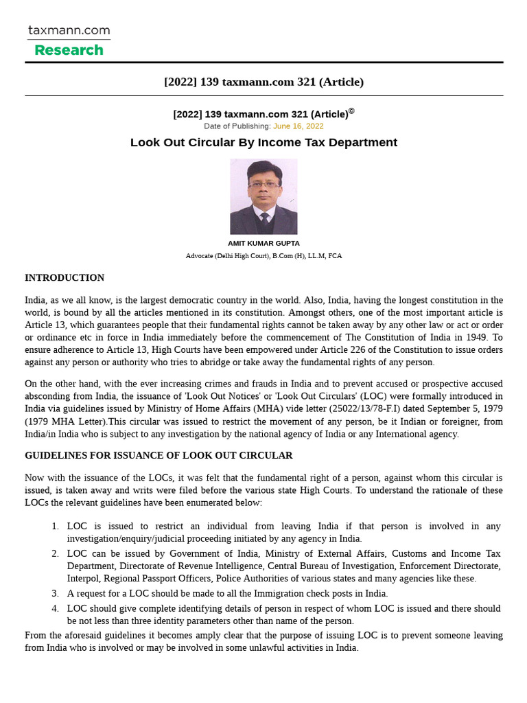 Look Out Circular Guidelines Overview | PDF | Common Law | Justice