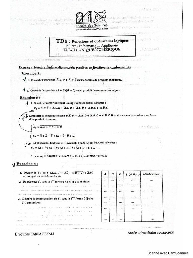 Td2 - Électronique - 4 | PDF