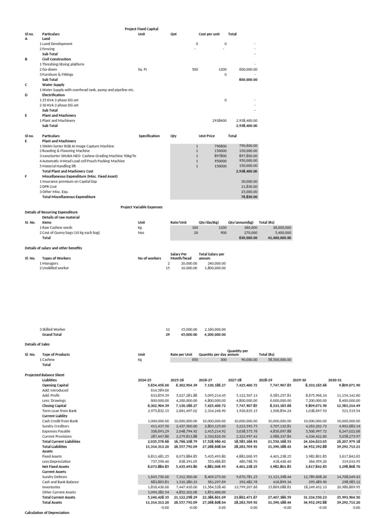 DPR Financial Details | PDF | Depreciation | Internal Rate Of Return