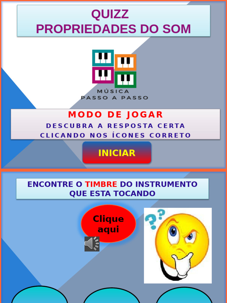 Quiz sobre Propriedades do Som | PDF | Som | Tecnologia musical