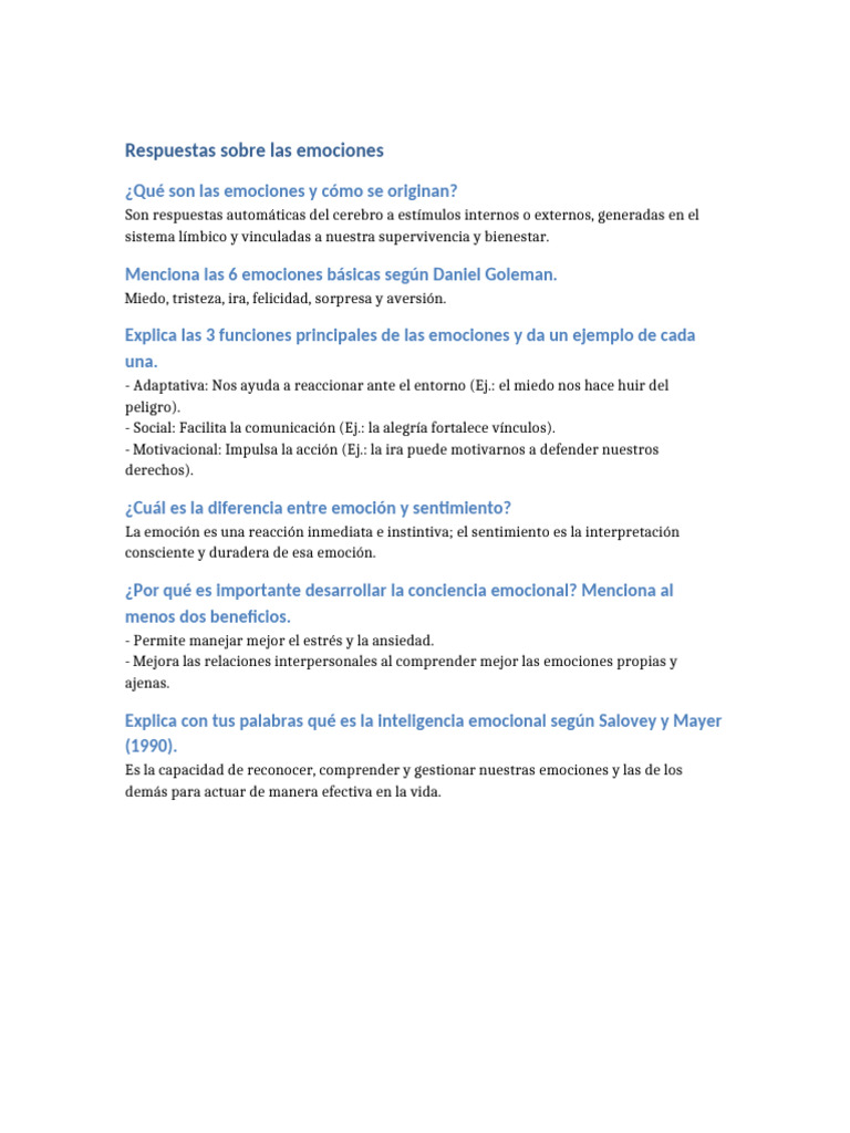 Guía de Emociones e Inteligencia Emocional | PDF