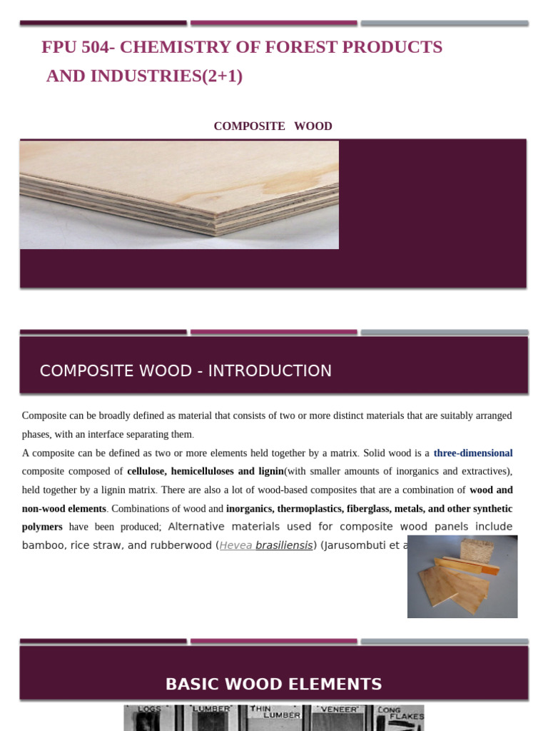 Composite Wood (2) | PDF | Wood | Composite Material